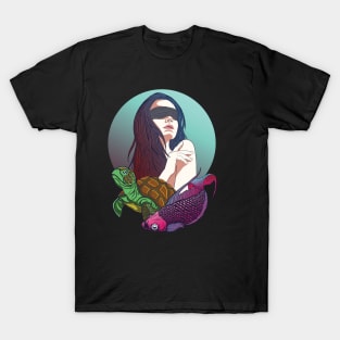 queen of the sea illustration design T-Shirt